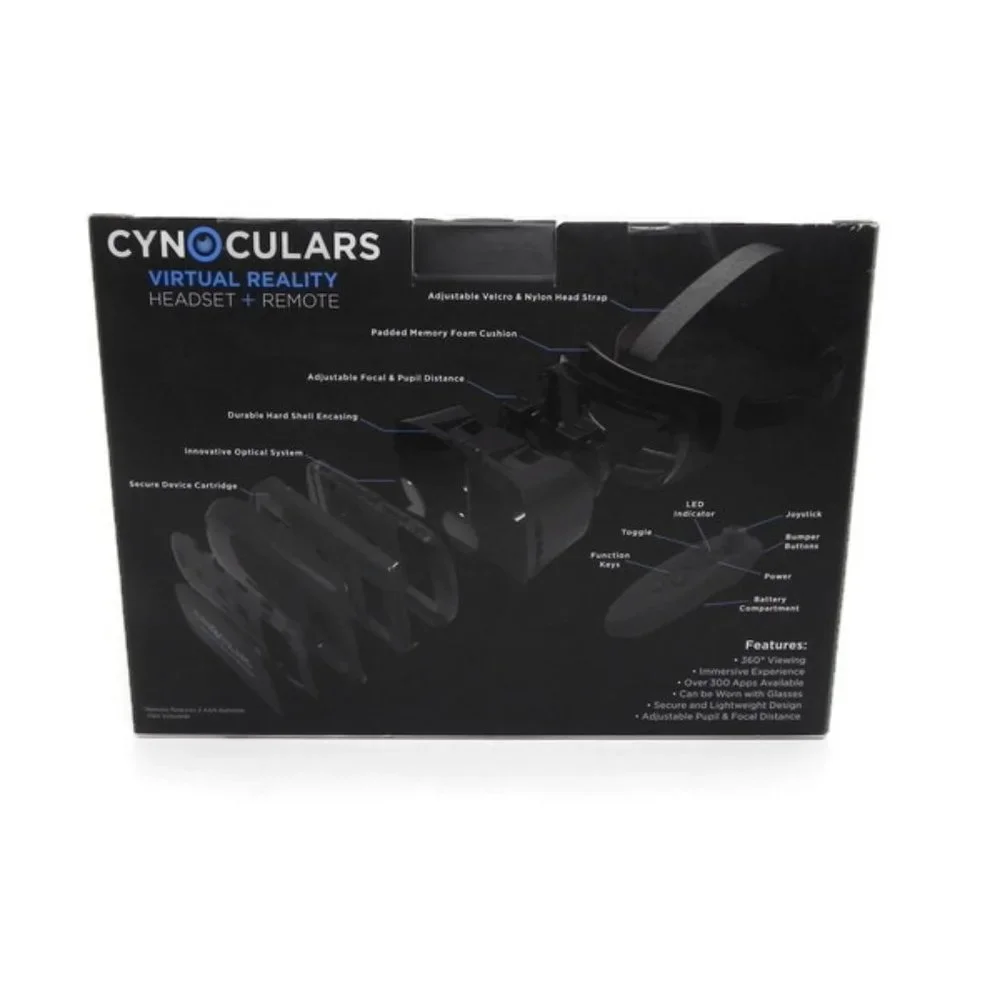 Cynoculars Virtual Reality Headset and Remote - NIB